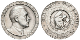 Medaillen Medaillen III. Reich
 Silbermedaille (24,72 g, 36,30 mm), 1933, von F. Beyer, auf die Machtergreifung Hitlers. Av.: Büste Hitlers nach rech...