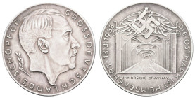 Medaillen Medaillen III. Reich
 Silbermedaille (Dm. 36,2mm, 21,44g), 1938, von Hanisch-Concée, auf den Anschluss Österreichs an das Deutsche Reich, O...