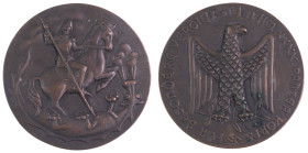 Medaillen Medaillen III. Reich
 Drittes Reich, Bronzemedaille (Dm 89,1 mm, 222,7 g), ohne Jahr, unsigniert, "Für besondere Verdienste beim XXXX. Panz...