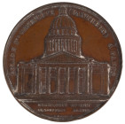 Medaillen Medaillen Ausland vor 1900
 Frankreich, Paris, Kupfermedaille (94,03, 59,2 mm), 1858, von J. Wiener (Brüssel), auf die Klosterkirche Sainte...