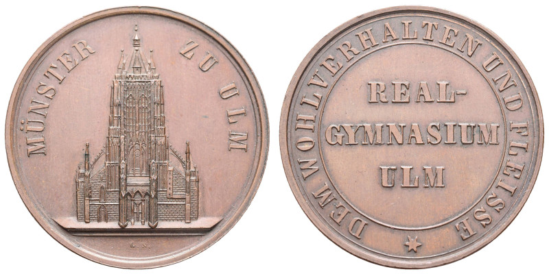 Medaillen Medaillen Deutschland nach 1900
 Ulm, Bronzemedaille (21,90 g, 36,2 m...