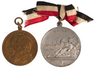 Medaillen Medaillen Deutschland nach 1900
 Lot aus zwei Medaillen: Vergoldete Bronzemedaille, 1913, von Oertel (Berlin), zur Feier von 100 Jahren des...