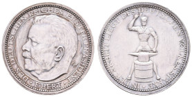 Medaillen Medaillen Deutschland nach 1900
 Silbermedaille (24,89 g, 36,20 mm), o. J. (1925), von O. Glöckler, auf den Tod Friedrich Eberts. Av.: Büst...