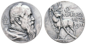 Medaillen Medaillen Karl Goetz
 Silbermedaille (Dm. 28,1mm, 12,34g), 1911, von Karl Goetz, auf den 90. Geburtstag von Prinzregent Luitpold. Av: Brust...
