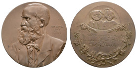 Medaillen Medaillen Karl Goetz
 Bronzemedaille (Dm. 65,0mm, 89,86g), 1907, von Karl Goetz, auf den 75. Geburtstag von Wilhelm Busch. Av: Brustbild na...