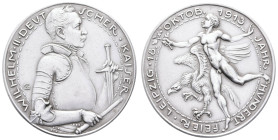 Medaillen Medaillen Karl Goetz
 Zinkmedaille (Dm. 39,5mm, 23,83g), 1913, von Karl Goetz, auf die Jahrhundertfeier der Völkerschlacht bei Leipzig. Av:...