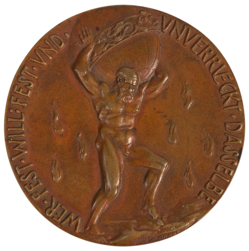 Medaillen Medaillen Karl Goetz
 Bronzegussmedaille (Dm. 83,5mm, 155,22g), 1914,...