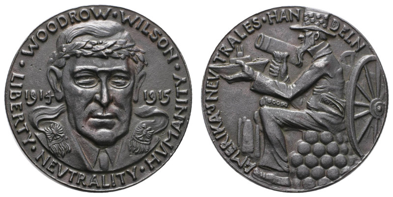 Medaillen Medaillen Karl Goetz
 Geschwärzte Eisengussmedaille (Dm. 57,5mm, 73,7...