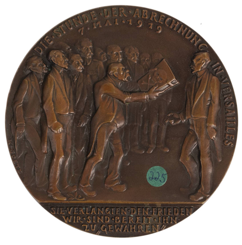 Medaillen Medaillen Karl Goetz
 Bronzegussmedaille (Dm. 90,6mm, 214,68g), 1919,...