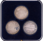 Medaillen Medaillen Zeppelin
 Set aus drei Silbermedaillen modernerer Prägung (2. H. 20. Jh.) auf die drei Luftschiffe Graf Zeppelin, Shenandoah ZR-1...