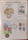 Sammlungen und Nachlässe Deutsche Demokratische Republik
 NUMISBRIEFE, 12 verschiedene aus Borek-Abo, darunter 5 Mark Meißen 1983 und 10 Mark Sempero...