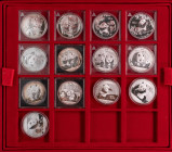 Sammlungen und Nachlässe Übersee
 China, 28x 10 Yuan Silber, 1989-2016, Panda, jeweils 1 oz Feinsilber, alle im Plastikkästchen oder in Kapsel, teilw...