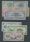 Banknoten Geldscheine Bank deutscher Länder
 Alliierte Besatzung, Bank Deutscher Länder, Ausgaben für Westberlin 1948/1949, 13 St., dabei Werte 1/2, ...