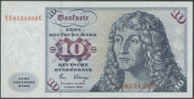 Banknoten Geldscheine Deutsche Bundesbank
 10 Deutsche Mark 2.1.1980, Austauschnote Ser YE/C, Ros. 281/P31a, Erh. II.