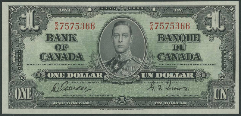 Banknoten Sammlungen Papiergeld
 Kanada, Lot, Bank of Canada 1,2, 5, 10 und 20 ...