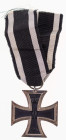 Auszeichnungen Deutscher Staaten bis 1933
 Preußen, Eisernes Kreuz 1914, 2. Klasse, unlesbare Punze im Bandring, OEK 1909, mit Bandabschnitt, Zustand...
