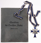 3. Reich Zivile Auszeichnungen
 Ehrenkreuz der Deutschen Mutter, 1. Stufe, 2. Form, 16. Dezember 1938, in Silber, mit Verleihungstüte, Tüte rückseiti...