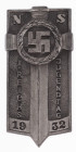 Auszeichnungen der NSDAP und Ihrer Gruppierungen
 Potsdam Abzeichen 1932, I. Reichsjugendtag, rückseitig mit Hersteller "F.Hochstätter Bonn" und "GES...