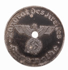 Allgemeine Militaria Deutschland
 3. Reich, KFZ-Zulassungsplakette für das Nummernschild "Landrat des Kreises Arnswalde", Aluminium schwarz lackiert,...
