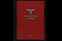 Militaria-Fachliteratur
 Organisationsbuch der NSDAP, 2. Auflage, 1937, Herausgeber: Der Reichsorganisationsleiter der NSDAP, 2. Auflage 50-100 000, ...