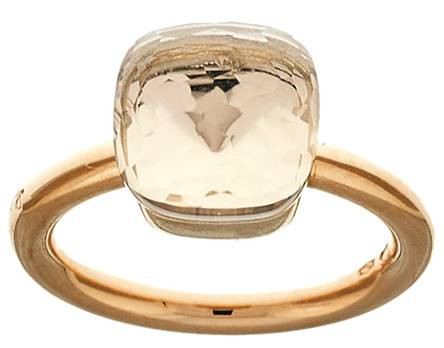 Ringe Bandringe
 Ring Pomellato Nudo Classic mit Topas, 750 Roségold, Modellnum...