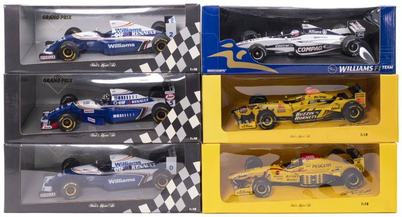 Minichamps / Pauls Model Art Formel 1
 6 versch. Modelle im Maßstab 1:18 mit WI...