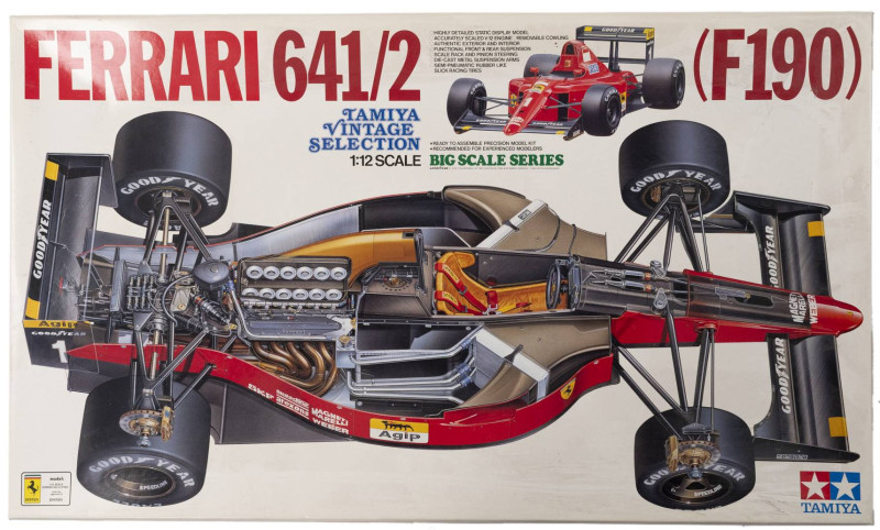 Tamiya Plastikbausätze Formel 1
 Ferrari 641/2 (F 190) 1:12, ungebauter Bausatz...