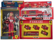 Thematik Ferrari
 Matchbox Superkings KS 807 mit F40 in 1: 39 und1:59, Ferrari Set MC-18 mit 5 Modellen und AHG Racing Truck mit 3 Modellen in ca. 1:...