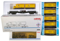 Märklin H0 Güterwagen
 1990, HO-Waggon "Eröffnung des Deutschen Postmuseums Frankfurt 27.09.1990", 5 St, je in OVP, dazu Museum 1991 mit Waggon "Augu...