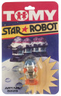 Tomy
 Ca, 1977, STAR ROBOT, ca. 4,5 cm hoch, Artikel Nr. 8229, Blister-OVP