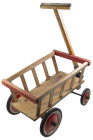 Zubehör
 BOLLERWAGEN 4824 L, frühe 50er Jahre, ca. 36 x 25 x 24 cm (L x B x H), Griff ca. 57 cm, funktionsfähig, aber stärkere Gebrauchsspuren