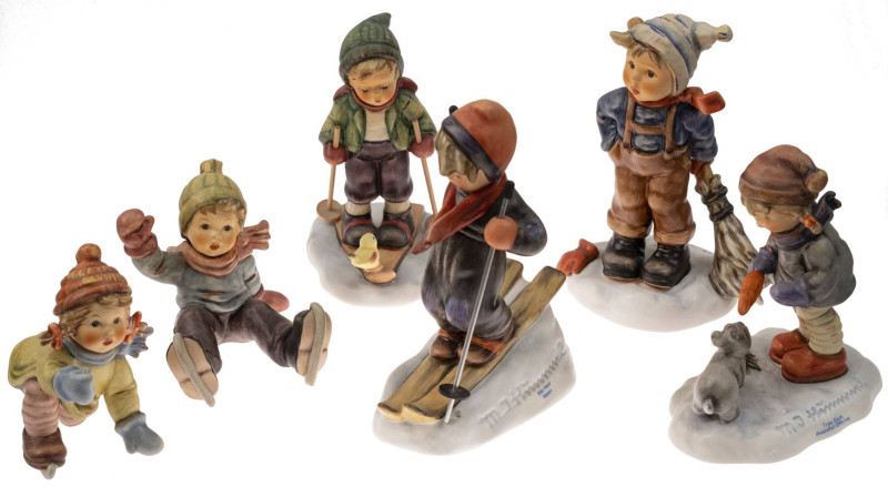 Allgemein
 6 versch. Hummelfiguren mit 457 (Hum 2185), 939 (Hum 59), 1329 (Hum ...
