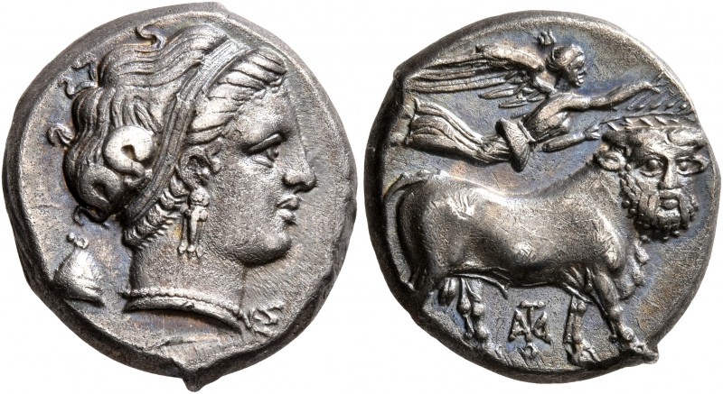 CAMPANIA. Neapolis. Circa 320-300 BC. Didrachm or Nomos (Silver, 19 mm, 7.37 g, ...