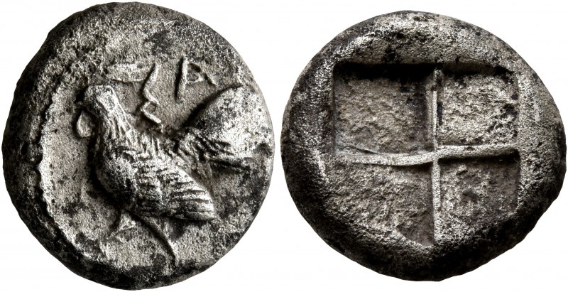 THRACE. Selymbria. Circa 492/0-473/0 BC. Octobol (Silver, 15 mm, 4.79 g). ΣA Roo...