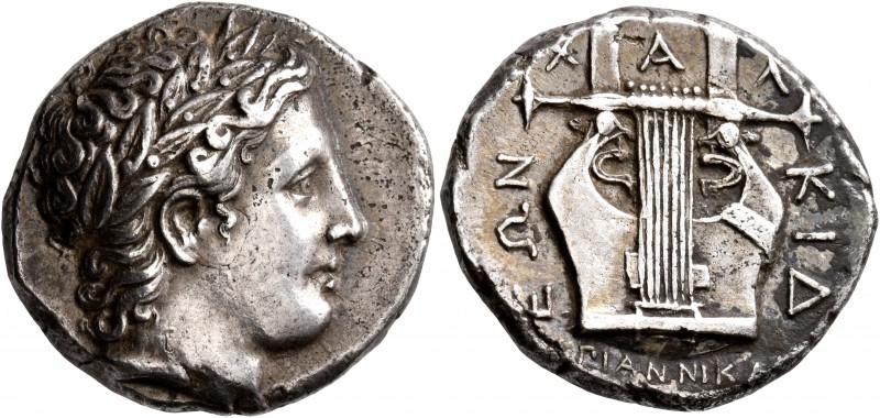 MACEDON, Chalkidian League. Circa 358-355 BC. Tetradrachm (Silver, 24 mm, 14.38 ...