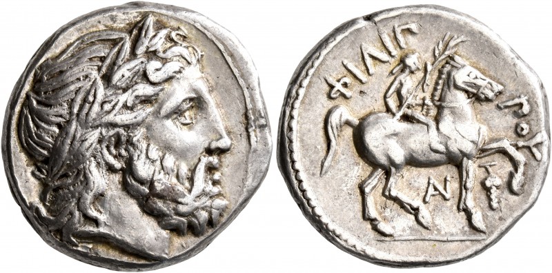 KINGS OF MACEDON. Philip II, 359-336 BC. Tetradrachm (Silver, 24 mm, 14.31 g, 8 ...
