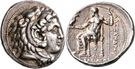 KINGS OF MACEDON. Alexander III ‘the Great’, 336-323 BC. Tetradrachm (Silver, 28 mm, 17.23 g, 5 h), uncertain mint in Cilicia ('Side'), struck under P...