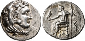 KINGS OF MACEDON. Alexander III ‘the Great’, 336-323 BC. Tetradrachm (Silver, 25 mm, 17.25 g, 4 h), Tarsos, struck under Balakros or Menes, circa 333-...