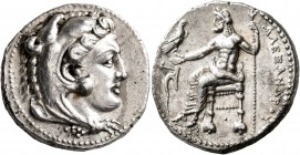 KINGS OF MACEDON. Alexander III ‘the Great’, 336-323 BC. Tetradrachm (Silver, 24 mm, 17.17 g, 9 h), Tarsos, struck under Menes or Philotas, circa 327-...