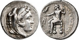 KINGS OF MACEDON. Alexander III ‘the Great’, 336-323 BC. Tetradrachm (Silver, 26 mm, 17.11 g, 12 h), Tarsos, struck under Menes or Philotas, circa 327...