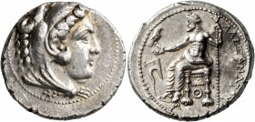 KINGS OF MACEDON. Alexander III ‘the Great’, 336-323 BC. Tetradrachm (Silver, 27 mm, 17.17 g, 1 h), Tarsos, struck under Menes or Philotas, circa 327-...