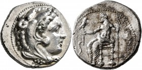 KINGS OF MACEDON. Alexander III ‘the Great’, 336-323 BC. Tetradrachm (Silver, 26 mm, 17.20 g, 2 h), Tarsos, struck under Menes or Philotas, circa 327-...