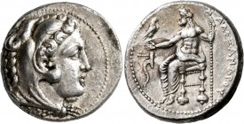 KINGS OF MACEDON. Alexander III ‘the Great’, 336-323 BC. Tetradrachm (Silver, 26 mm, 17.15 g, 10 h), Tarsos, struck under Menes or Philotas, circa 327...