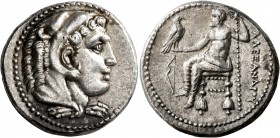 KINGS OF MACEDON. Alexander III ‘the Great’, 336-323 BC. Tetradrachm (Silver, 27 mm, 17.15 g, 12 h), Salamis, struck under Nikokreon, circa 332/1-323....