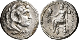 KINGS OF MACEDON. Alexander III ‘the Great’, 336-323 BC. Tetradrachm (Silver, 27 mm, 17.19 g, 12 h), Salamis, struck under Nikokreon, circa 332/1-323....