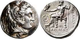 KINGS OF MACEDON. Alexander III ‘the Great’, 336-323 BC. Tetradrachm (Silver, 26 mm, 17.15 g, 7 h), Babylon, struck under Seleukos I, circa 311-300 BC...