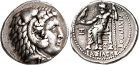 KINGS OF MACEDON. Philip III Arrhidaios, 323-317 BC. Tetradrachm (Silver, 28 mm, 17.17 g, 1 h), Babylon II, struck under Seleukos I as satrap, circa 3...