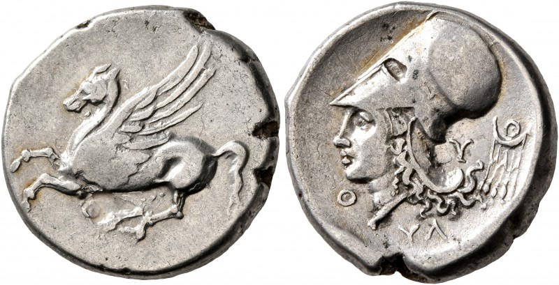 AKARNANIA. Thyrrheion. Circa 320-280 BC. Stater (Silver, 21 mm, 8.38 g, 6 h). Θ ...