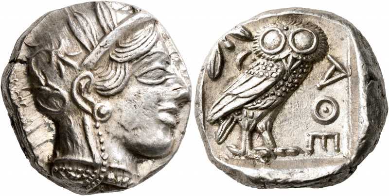 ATTICA. Athens. Circa 430s-420s BC. Tetradrachm (Silver, 22 mm, 17.22 g, 10 h). ...