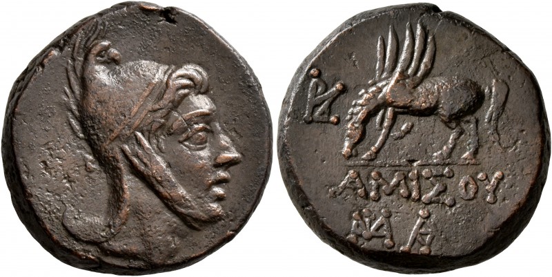PONTOS. Amisos. Time of Mithradates VI Eupator, circa 85-65 BC. AE (Bronze, 22 m...